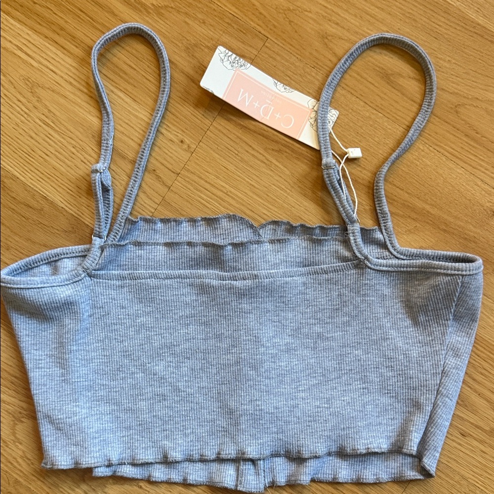NWT Japna Bundle of Crop Top Pink Lace Trim Smocked Tank Ribbed Cottagecore - Picture 11 of 11